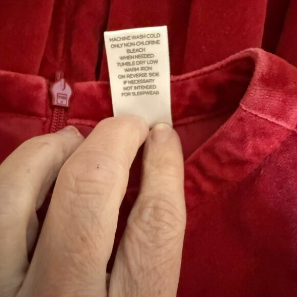 Gymboree EUC "Holiday Pictures 2007"Girls Red Velvet Size 4 Pleated Bow Dress - Picture 4 of 11